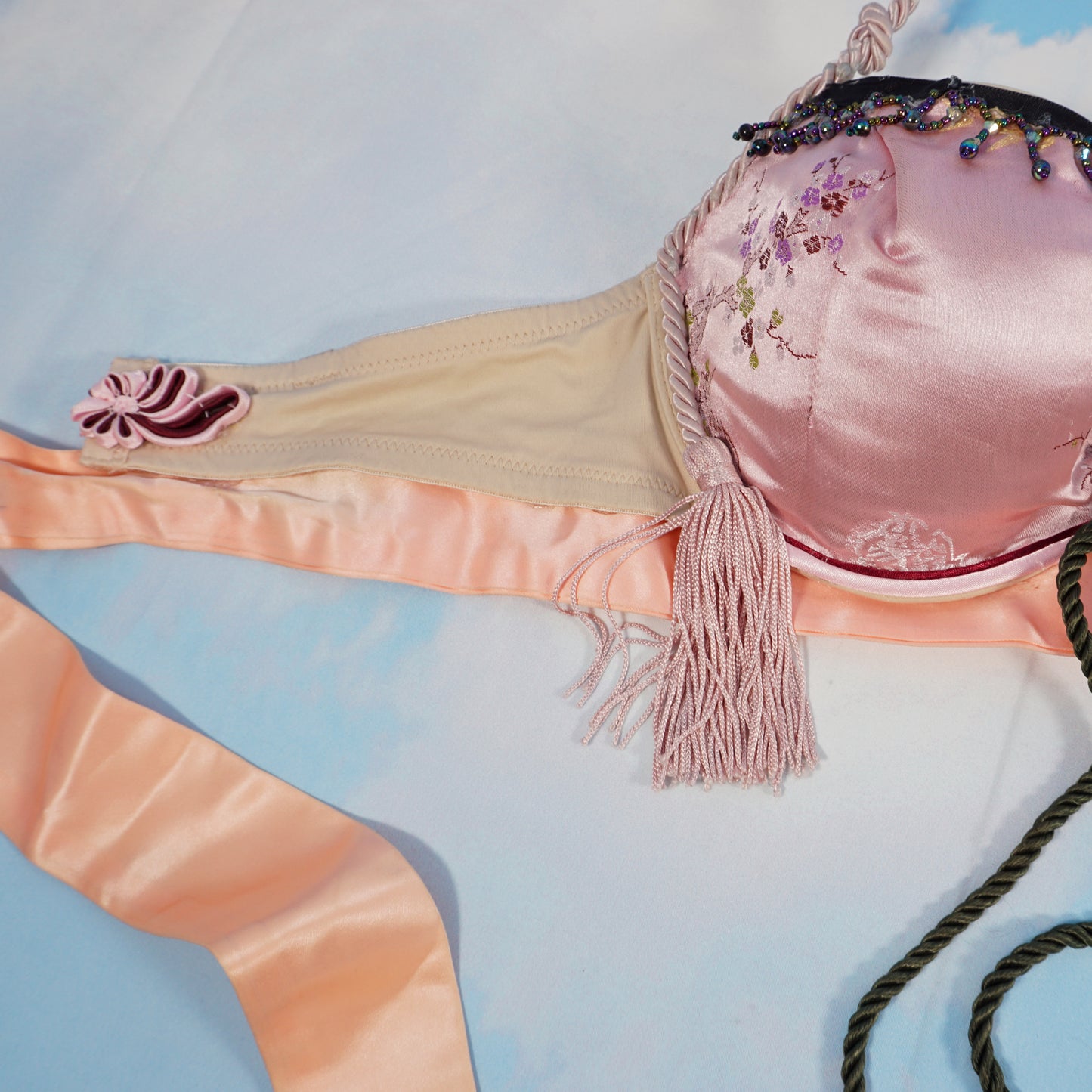 Halter Bra with Tassels