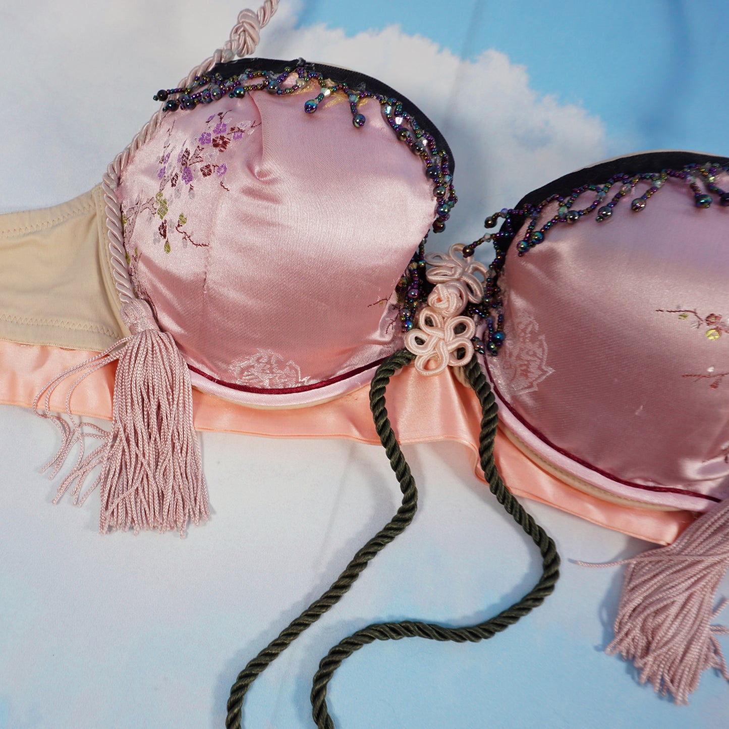 Halter Bra with Tassels