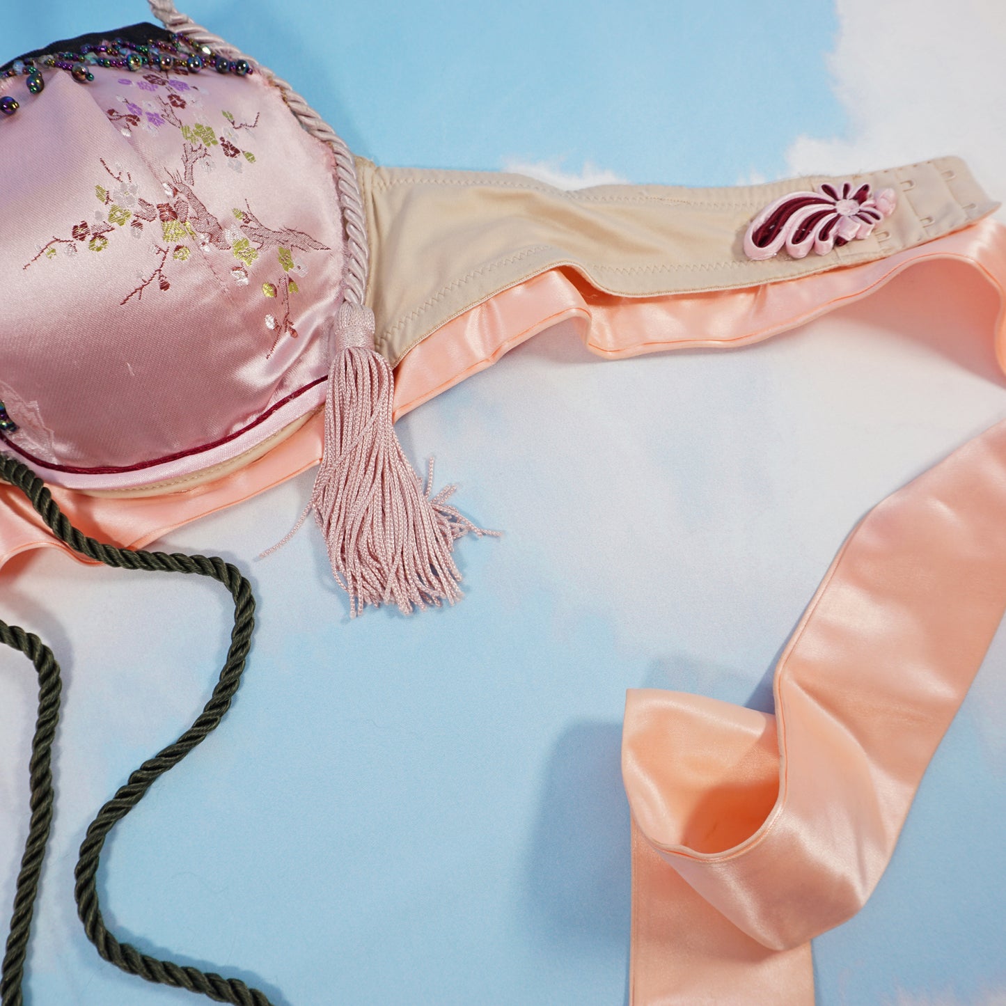 Halter Bra with Tassels