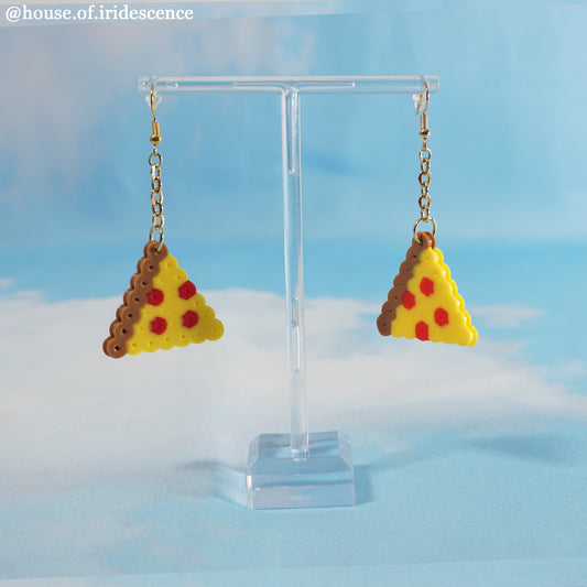 Pizza Pixel Earrings