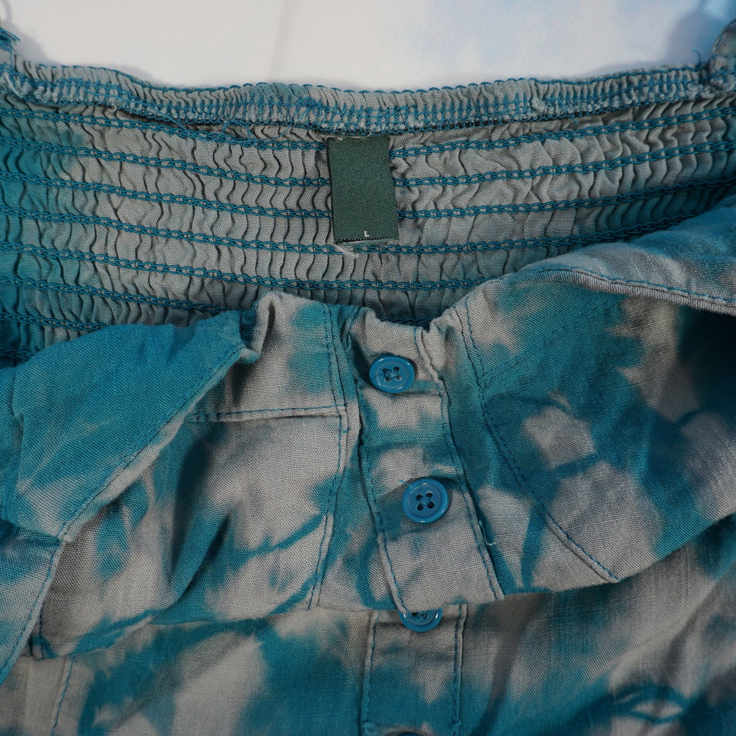 Romper Dress Bleach Dyed