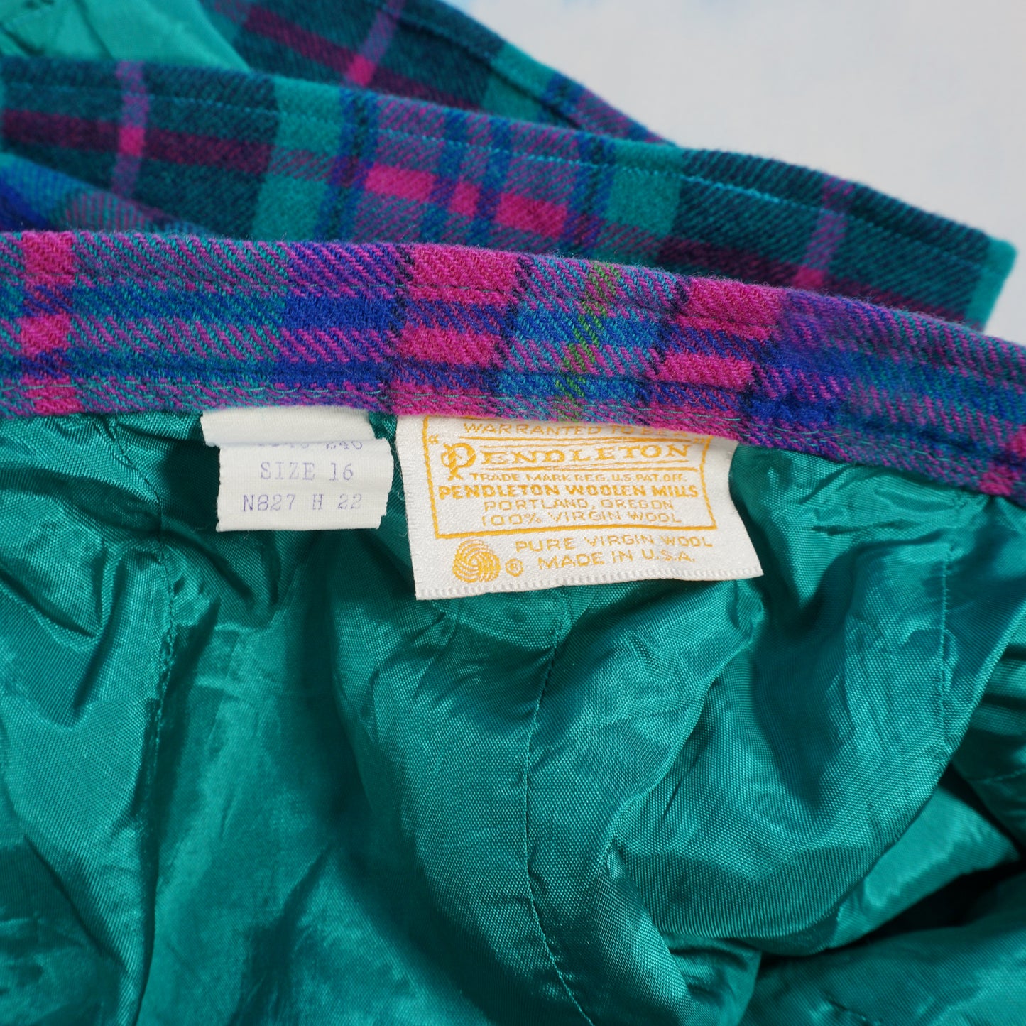 Pendleton Plaid Skirt