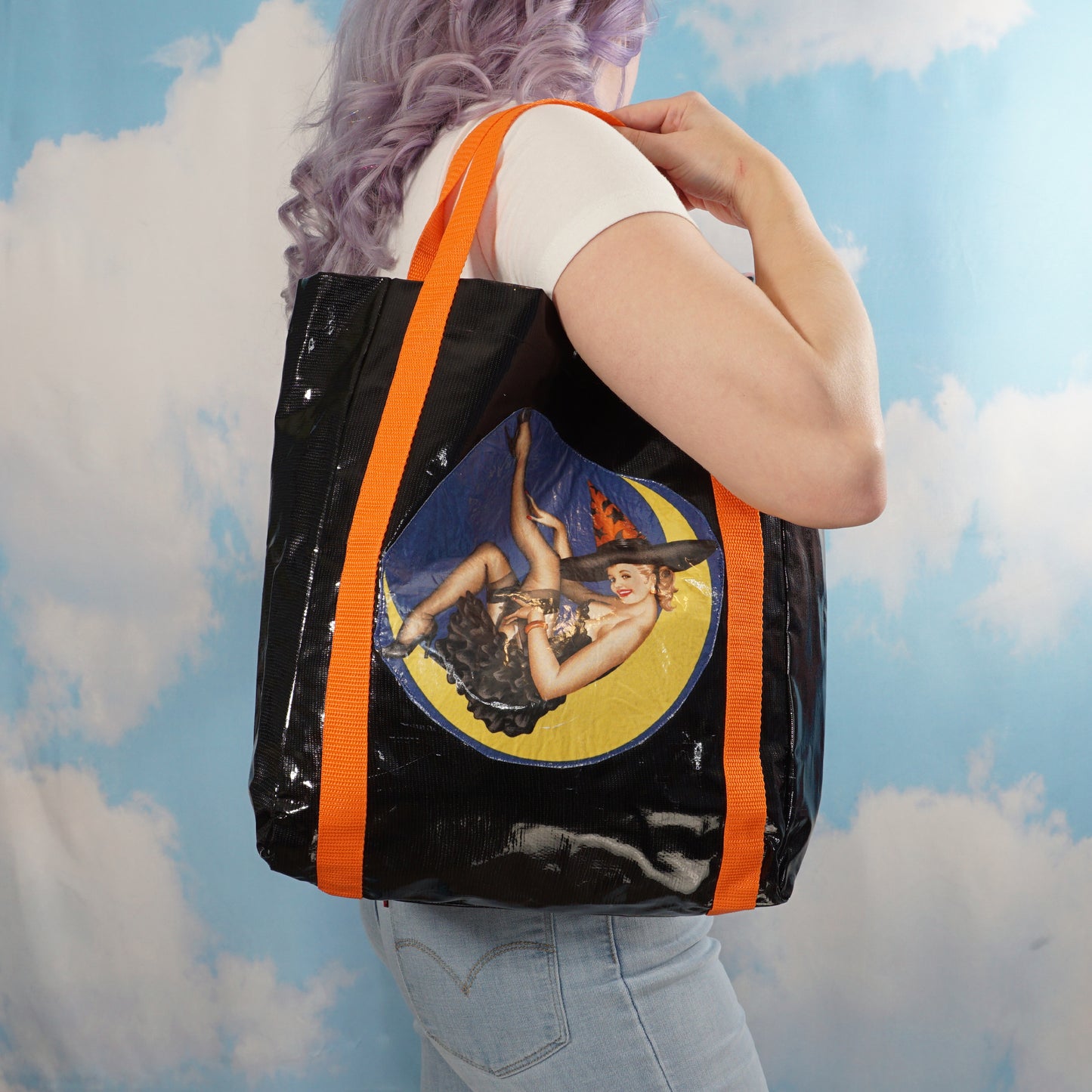 Halloween Pin-Up Tote Bag