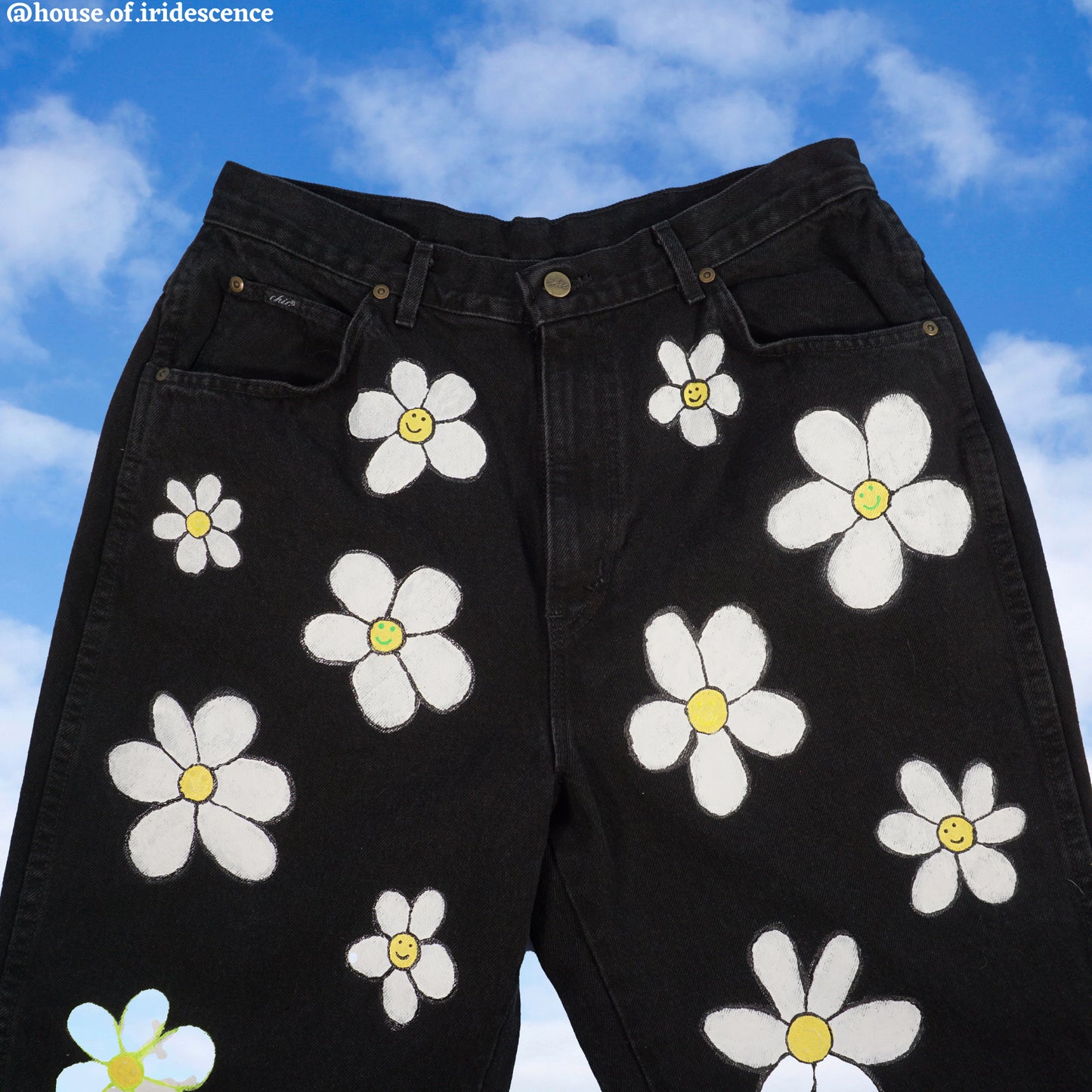 Upcycled Hand Painted Vintage Pants