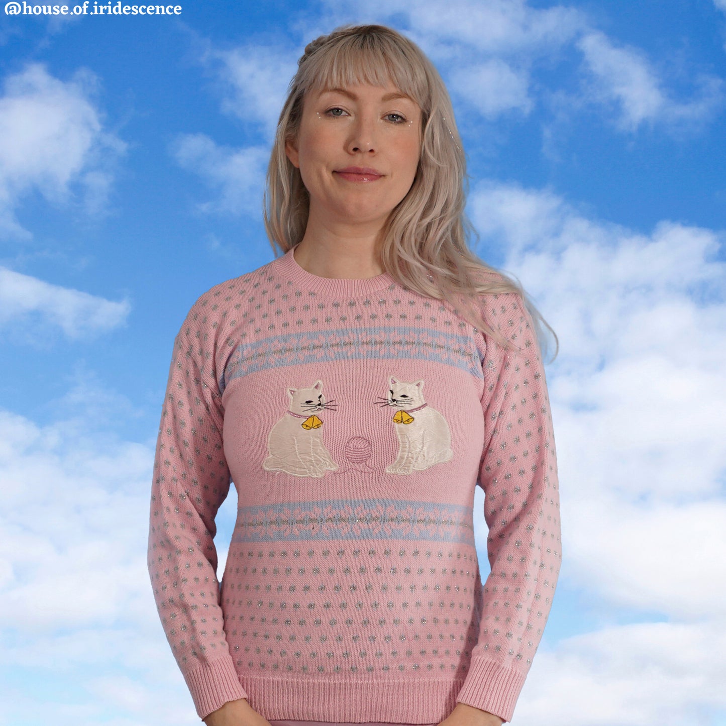 Vintage Two Kittens Sweater